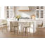Tabouret de comptoir pivotant moderne de 26 po avec structure en bois robuste-1144591289