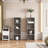 8-Tier Adjustable Shelf Bookcase With Wavy Border Design-373953543