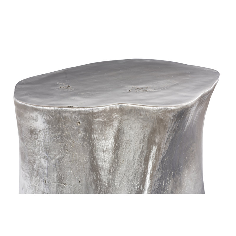 Cast Naturals 60" Pedestal Dining Table, Silver