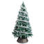 Arbre de Noël 7,5 pi avec lumière blanche et ornements argentés