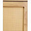 Range-chaussures avec portes en rotin, organisateur en bois à 5 niveaux pour le vestibule, le couloir et la chambre à coucher, conception naturelle et durable