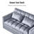 Modern Style Design Velvet Sofa Bed-93189562