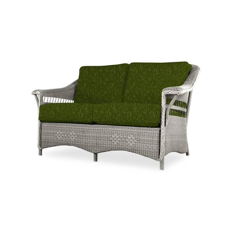 Nantucket Outdoor 2 - Seat Loveseat, Loveboat Mint, Pewter