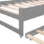 Lit de jour simple TG gris - 2 gigognes, 3, en bois de charge et utile-222879749