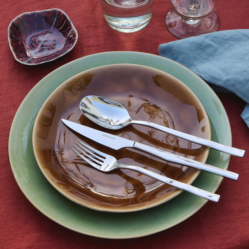 Ramo Flatware 5 Pieces, Polished Silver