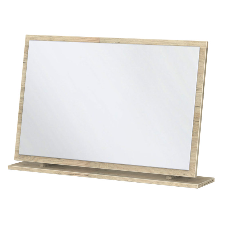 Fully Assembled Rosio Dresser Mirror, Light Brown