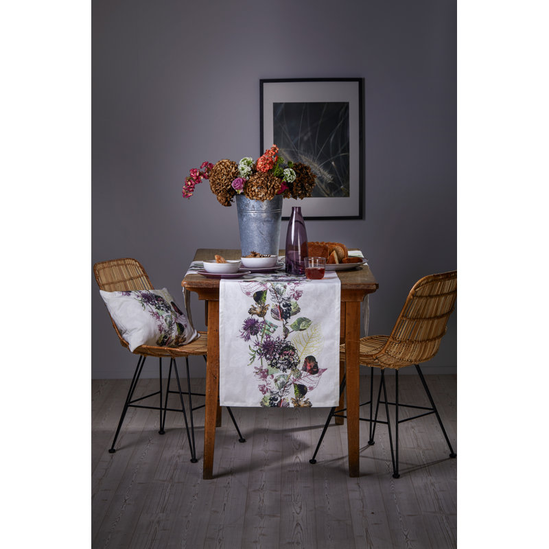 Floral Square Cushion, 48cm H x 48cm W x 5cm D