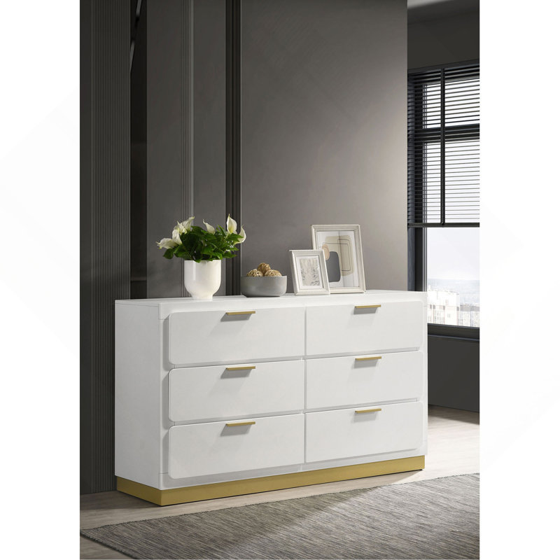 Commode et commode à tiroirs modernes - Rangement polyvalent + finition neutre, s'harmonisant avec n'importe quel décor de chambre à coucher