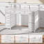 Bureau d'ordinateur 47 pouces avec 8 tiroirs de rangement, bureau de jeu avec lumières DEL et prises de courant USB, table de bureau à domicile avec support pour moniteur, table de travail d'écriture pour chambre à coucher, blanc-118621631