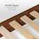 Aydelis Mid-Century Modern Solid Wood Low Profile Platform Bed with Headboard