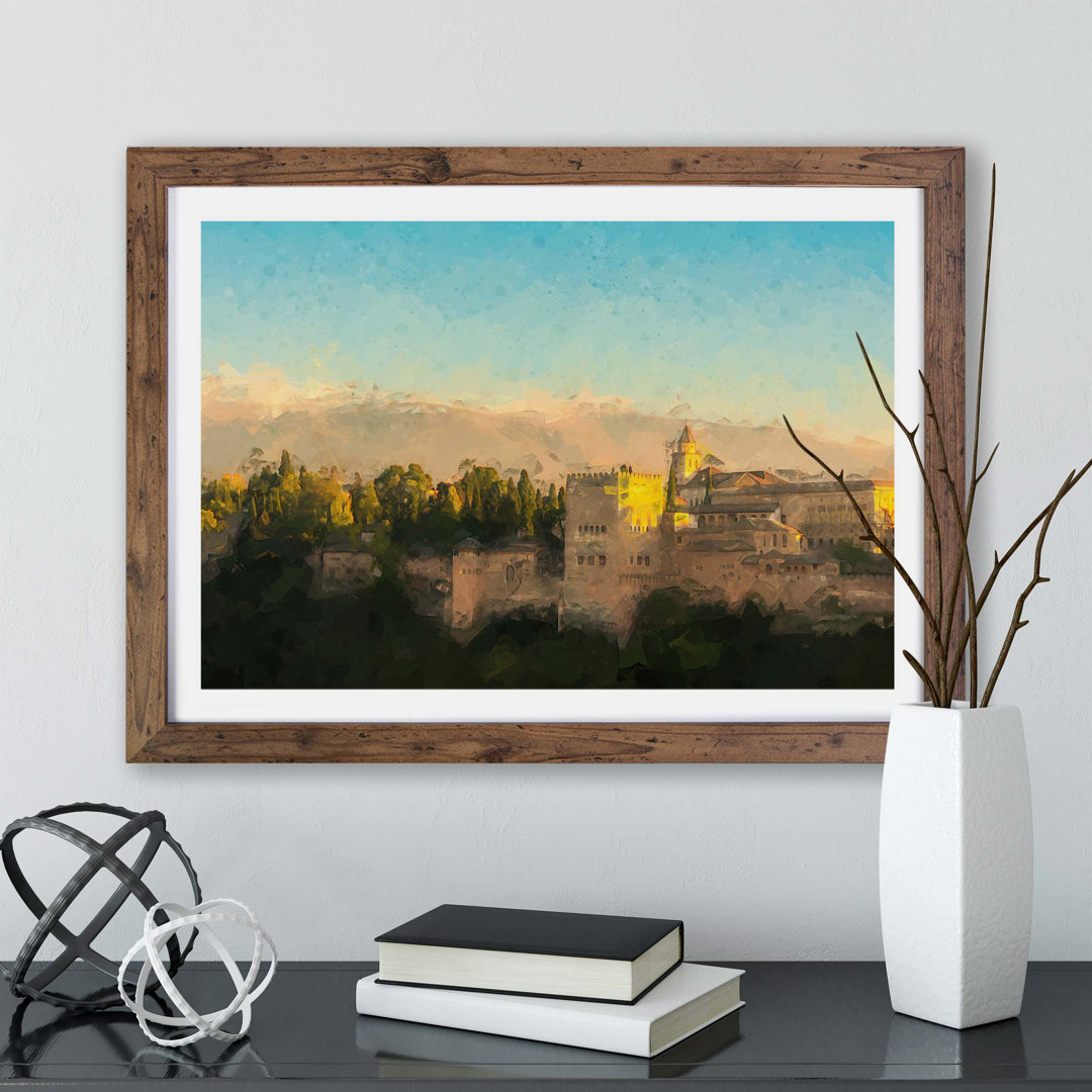 The Alhambra in Granada Spain - Framed Print