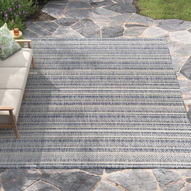 Arba Blue Indoor / Outdoor Area Rug Latitude Run Rug Size: Rectangle 3'6 x 5