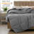 Lux Décor Collection Cozy Elegance Gray Microfiber Comforter-1122595353