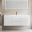 60" Modern Wall-Mounted Bathroom Storage Vanity Cabinet With Resin Top Basin And Soft Close Drawers(Pre-assembled)
