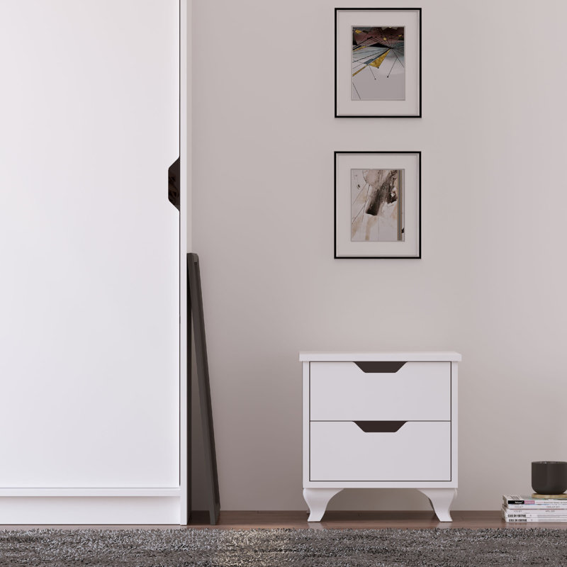 Altadena 45cm W Manufactured Wood Bedside Table