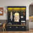 Elegant Hall Tree With App Controlled Led Light, 9 Hooks, Storage Bench, 3 Large Cabinets And Open Shelves-1853272298