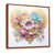 Toile avec cadre flottant brun