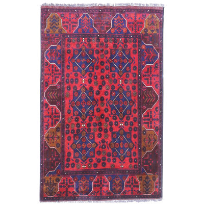 Cranberry Red Bokara 3'2" x 5'0"