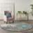 Gehl Floral Ivory/Gray/Turquoise Area Rug-1156949036