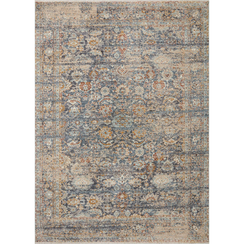 Angela Rose x Loloi Blake Navy / Multi Area Rug, Rectangle 11'6" x 15'7"