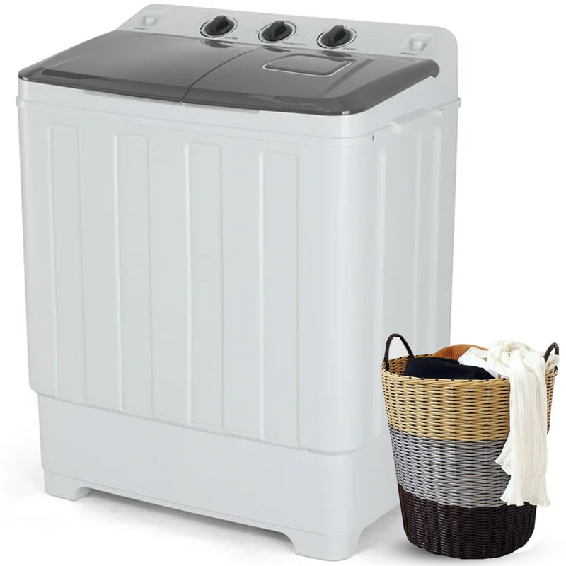 Laveuse portative 30 lb à haute efficacité et sécheuse rotative combinée laveuse 19 lb / essoreuse 11 lb avec pompe de vidange