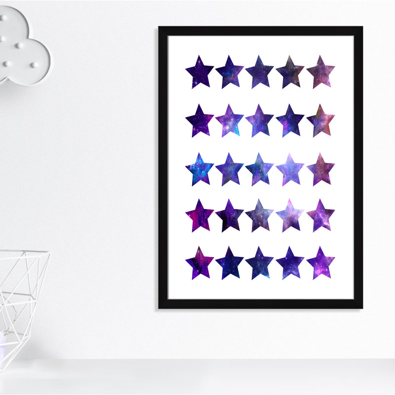 Décoration murale pour enfants rockin, H 36,5 po x l 26,5 po x P 0,63 po, Cadre noir