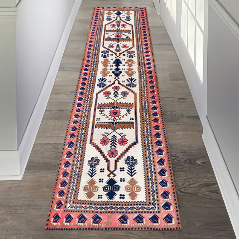 Chic Abstract Art Printed Rug with Pile Soft Type for a Unique and Stylish Home Interior Decor, Runner 2'8" x 9'2"