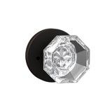 Bravura 925-6 Bancroft Privacy Knob on Round Contemporary Rose in Oil Rubbed Bronze