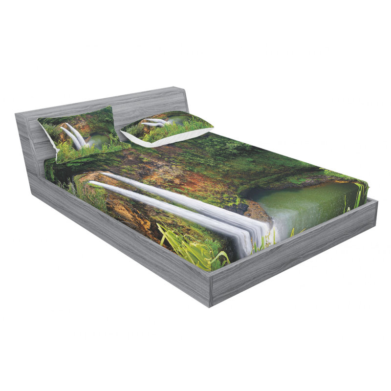 Microfiber Sheet Set, Queen Sheet Set with Fitted Sheet