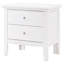 Table de chevet transitionnelle blanche élégante-753770302