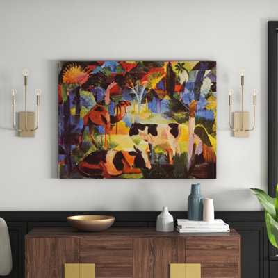 Macke August - Wrapped Canvas Painting