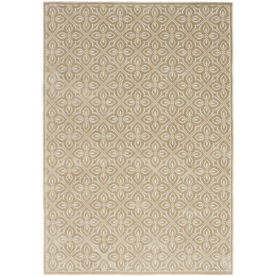 Nourison Washable Charm 6' x 9' Beige Ivory Contemporary Indoor Rug