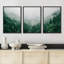 «Fog and Mist Mountain Forest Valley Nature Wilderness», reproduction sur toile 3 pièces-90847337-90847338