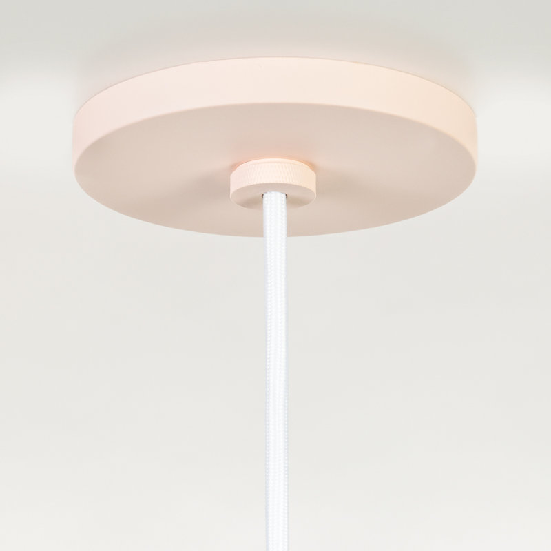 Luminaire suspendu conique à 1 lumière, Rosé, H 16 po x l 28 po x P 28 po, G40