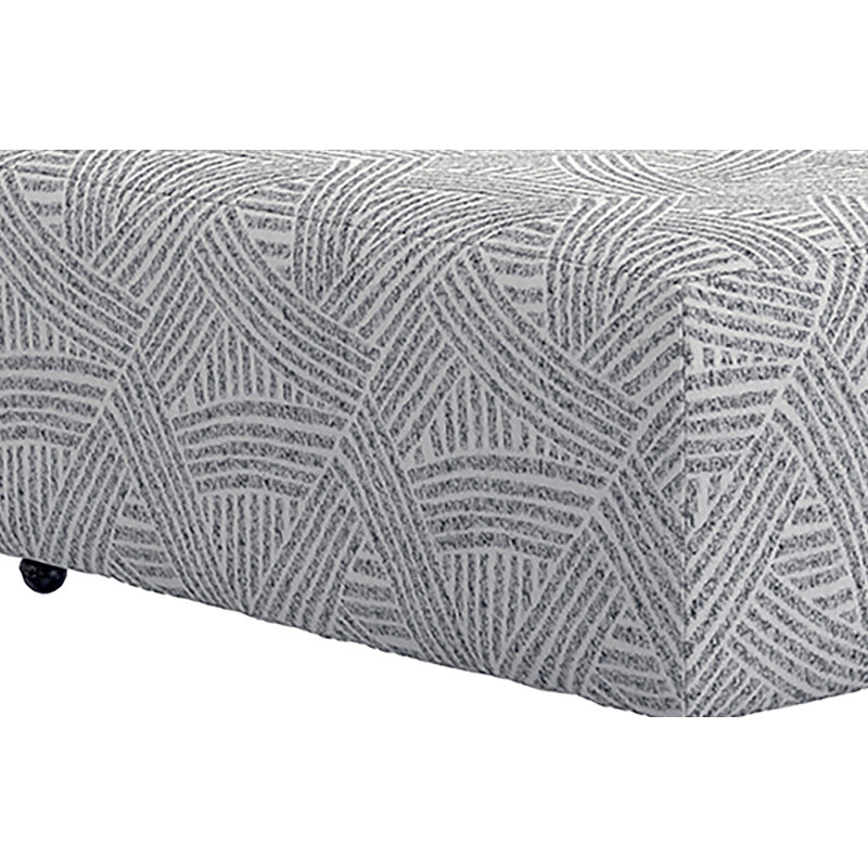 Ellyarna Upholstered Ottoman, Gray