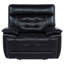 Fauteuil inclinable double en cuir Hewitt noir