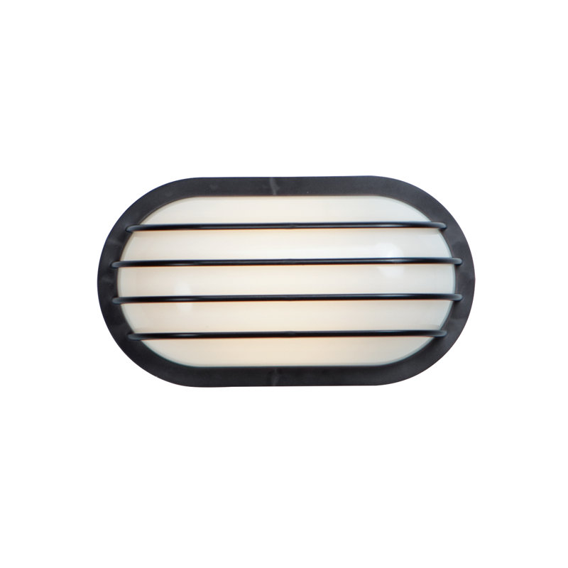Lanterne murale d’extérieur à del h 5,75 po 1 ampoule noir Charboneau