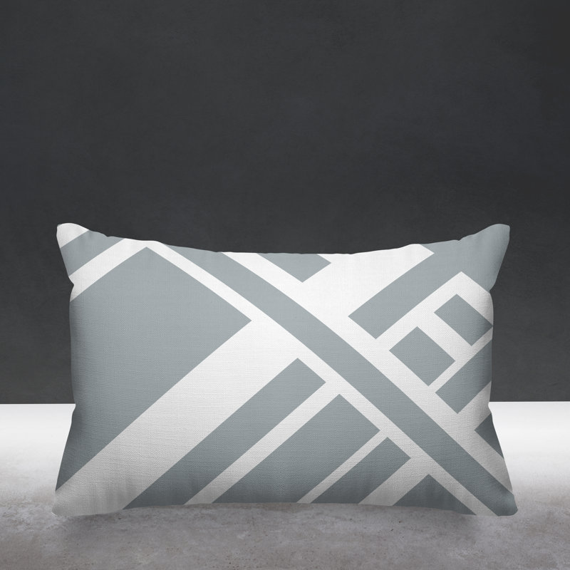 Coussin décoratif intérieur / extérieur Tranter, gris