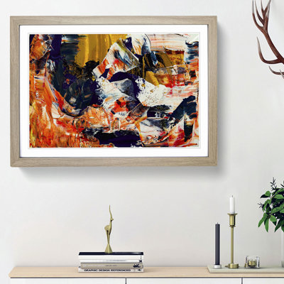 Abstract Art Painting Vol.160 by S.Johnson - Framed Print