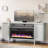 Berania TV Stand for TVs up to 75" with Fireplace Included-878713207