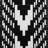 Brentin Rattan Arm Chair in Black/White/Natural Brown