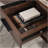 L-Shaped Desk, Brown Finish