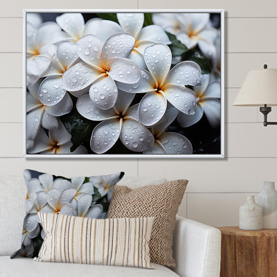 Plumeria pluvieux paradis sur toile