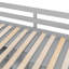 Lit superposé simple avec tiroirs, garde-robe, tablettes de rangement et lit hydraulique-266618656