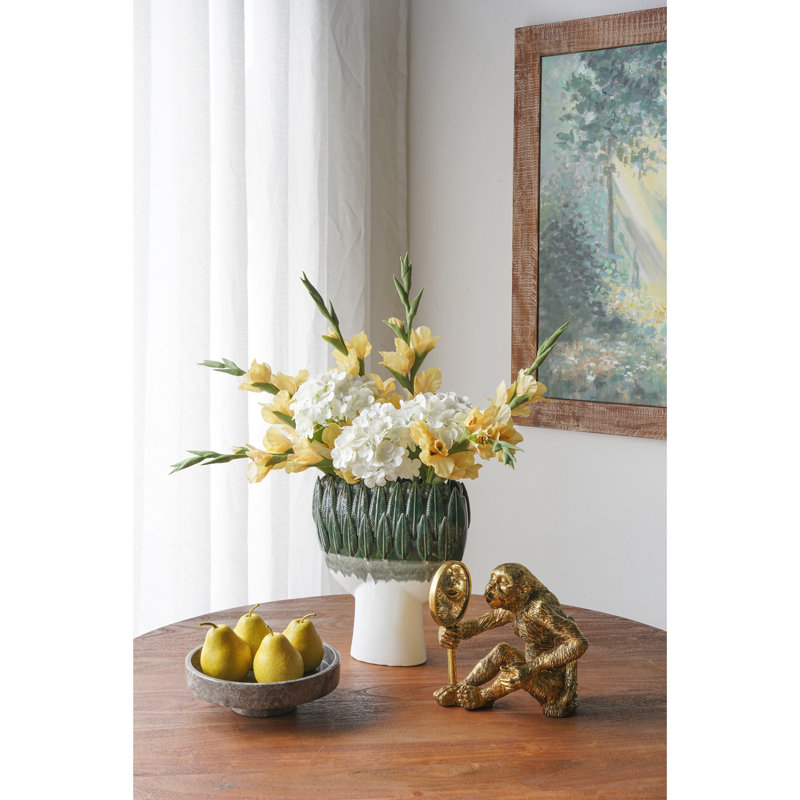 Vase en céramique 12 x 5,1 x 13,2 po