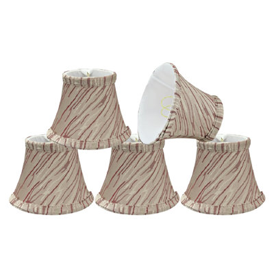 4'' H Textured Fabric Bell Lamp Shade