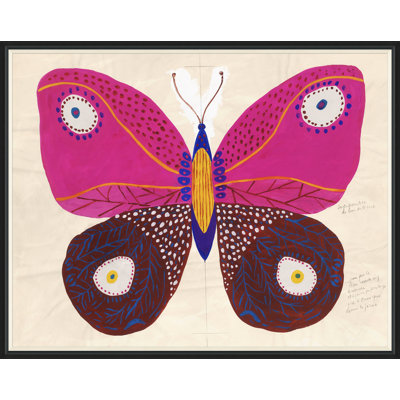 Butterfly Pink Print by Paule Marrot