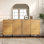 Classeur en bois de 61,6 po de largeur avec tablettes Aadham