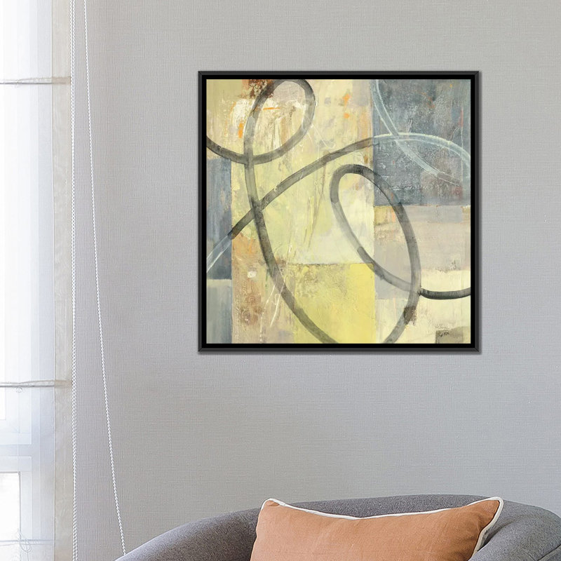 Ribbon Dance I, reproduction d'art sur toile tendue, H 12 po x l 12 po x P 0,75 po, Toile tendue, Pas de tapis