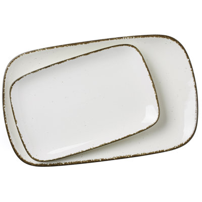 Servier-Platten-Set 2-teilig Eckig Casa